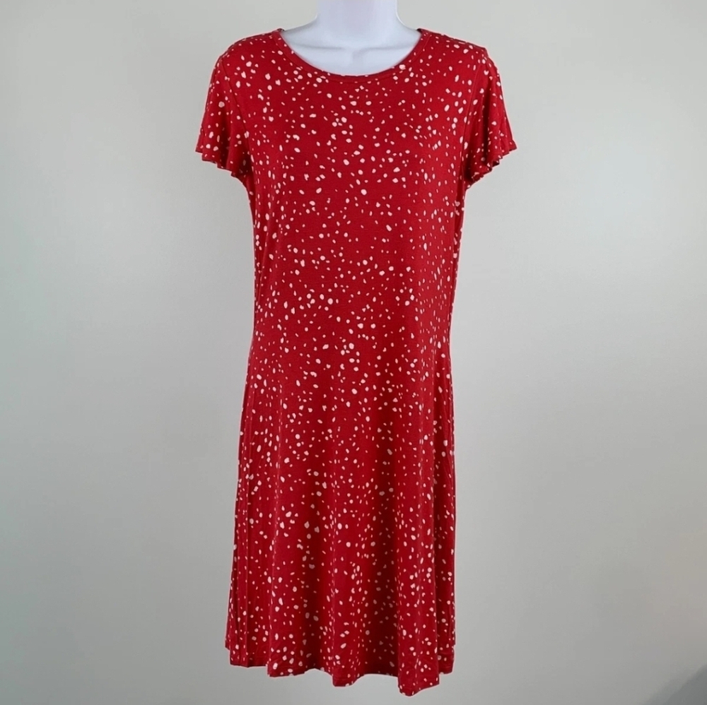 24/7 Polka Dot Futter Sleeve Mini Dress SIZE XXL